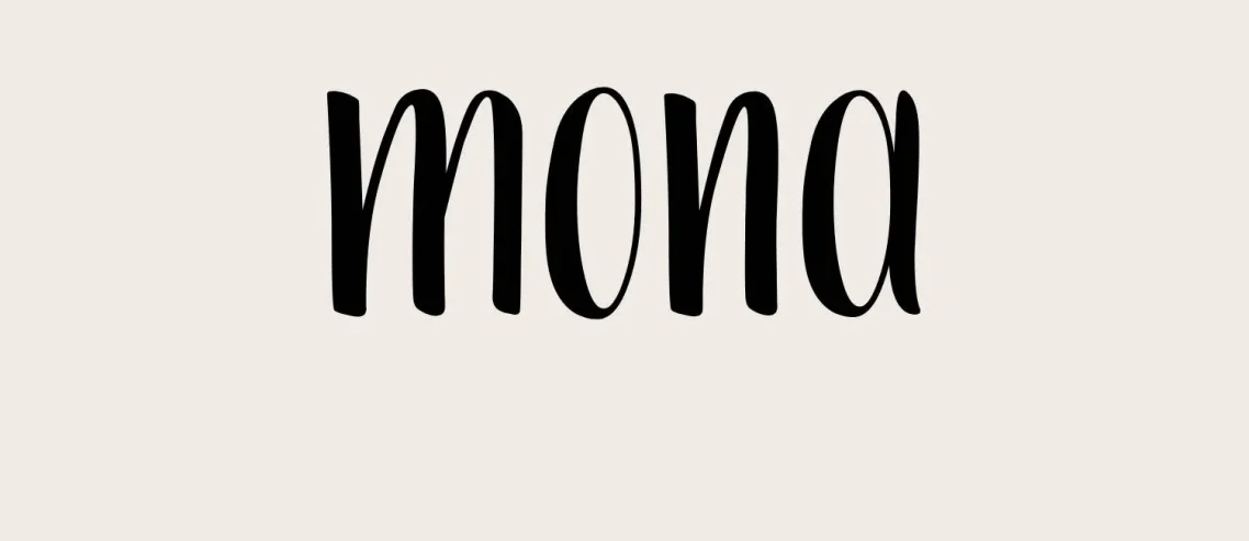 Mona Handdrawn Font