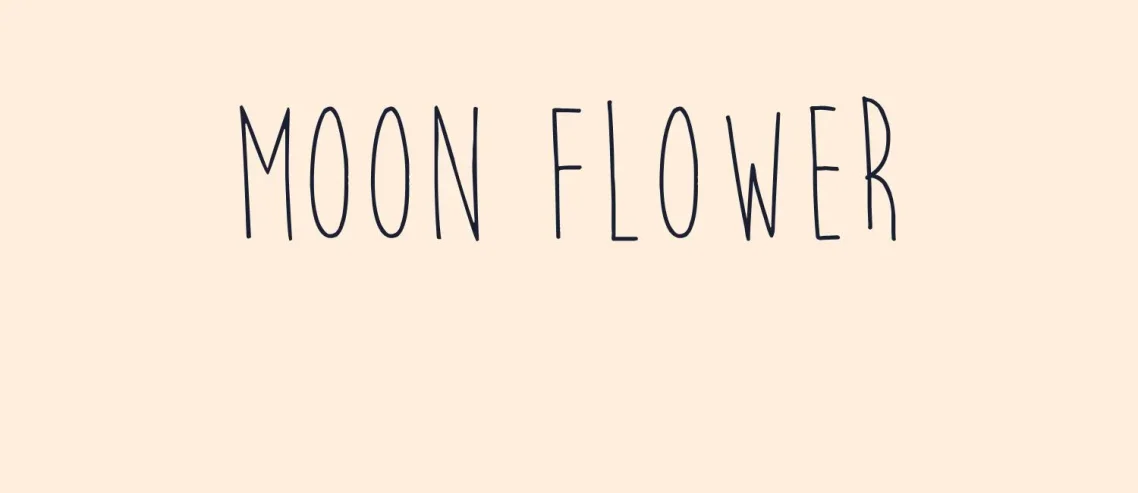 Moon Flower Font