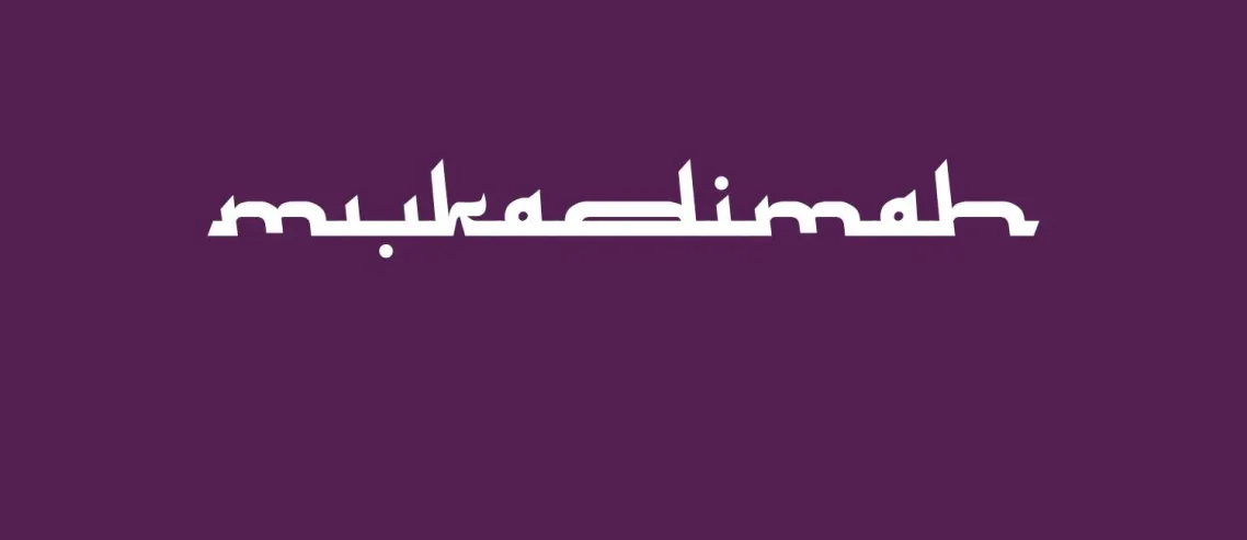 Mukadimah Font