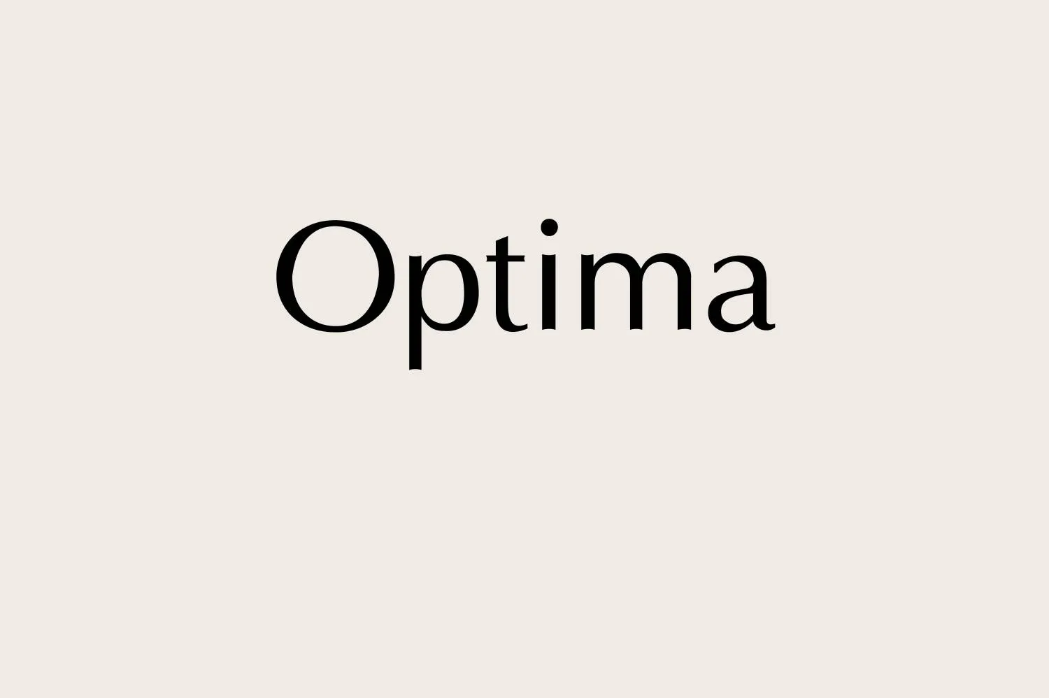 Optima Bold Font Free Download