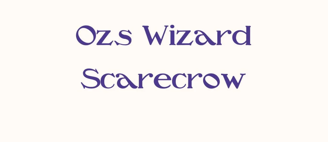 Ozs Wizard Scarecrow Font