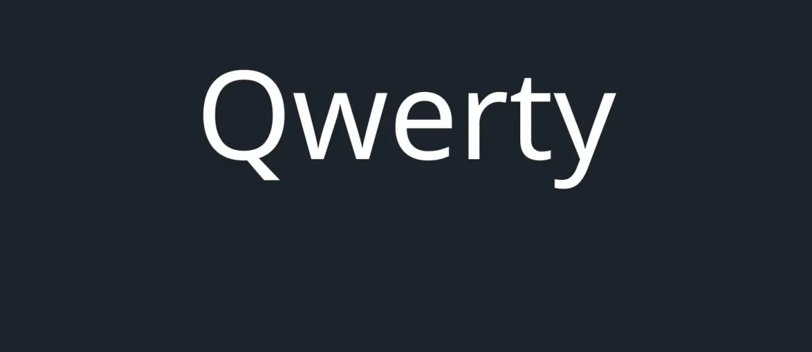 Qwerty Medium Font