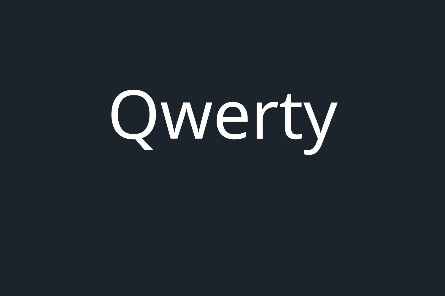 Qwerty Medium Font Free Download
