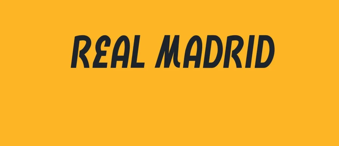 Real Madrid Font