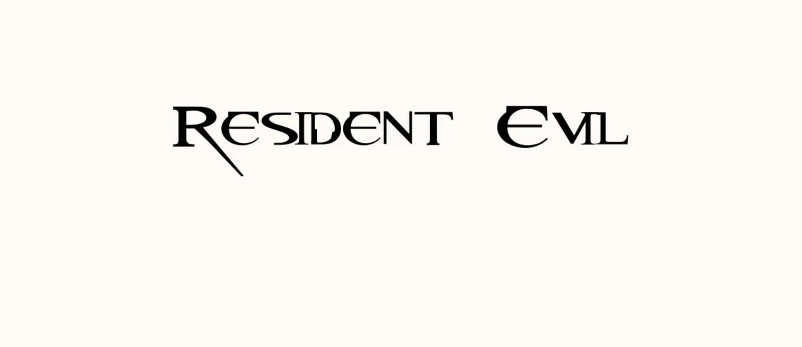 Resident Evil Font
