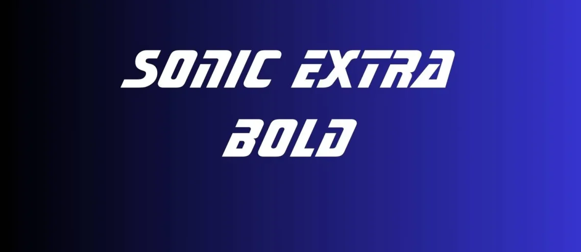 Sonic Extra Bold Font