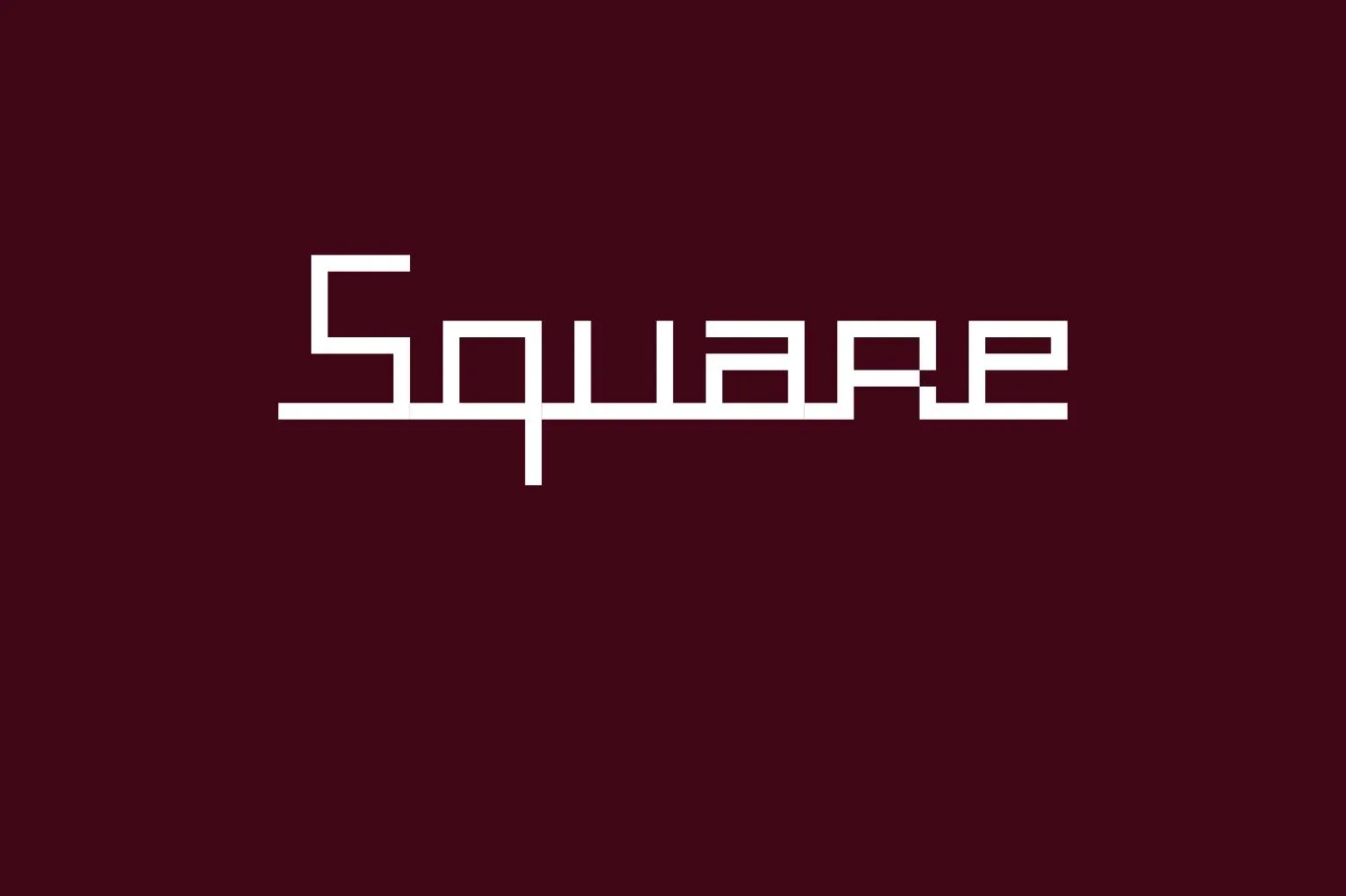 Square Font Free Download