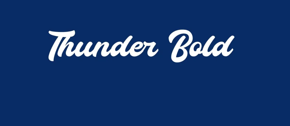 Thunder Bold Script Font
