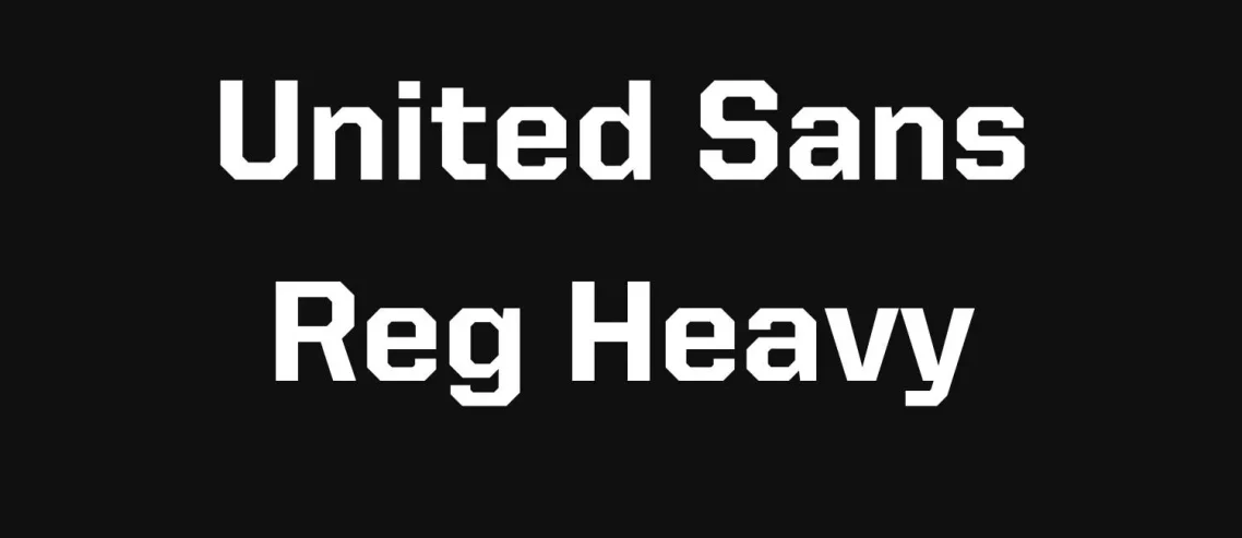 United Sans Reg Heavy Font