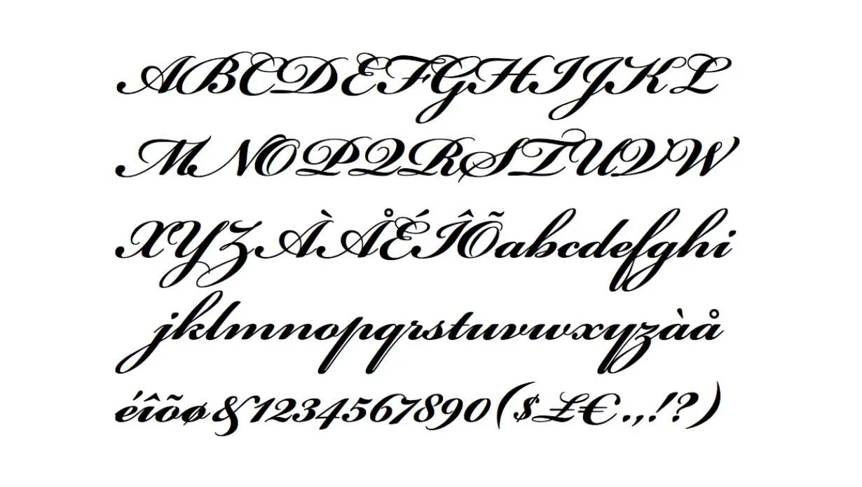 Bickham Script Font Free Download