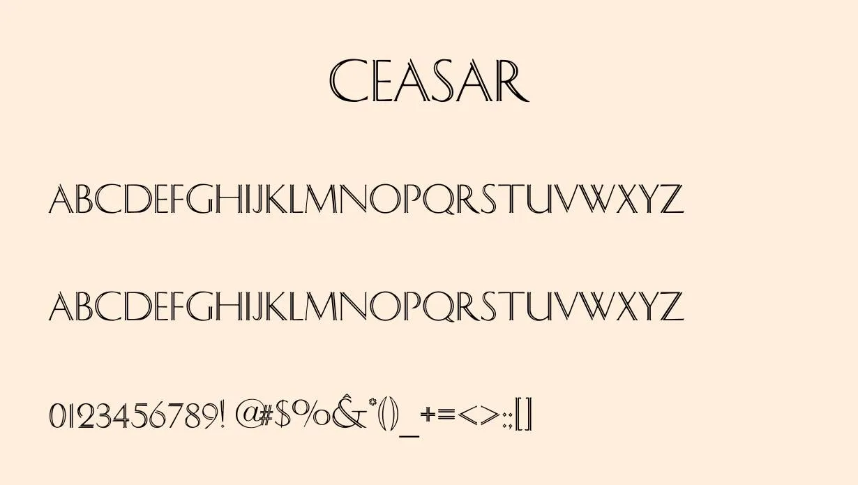 Ceasar Font