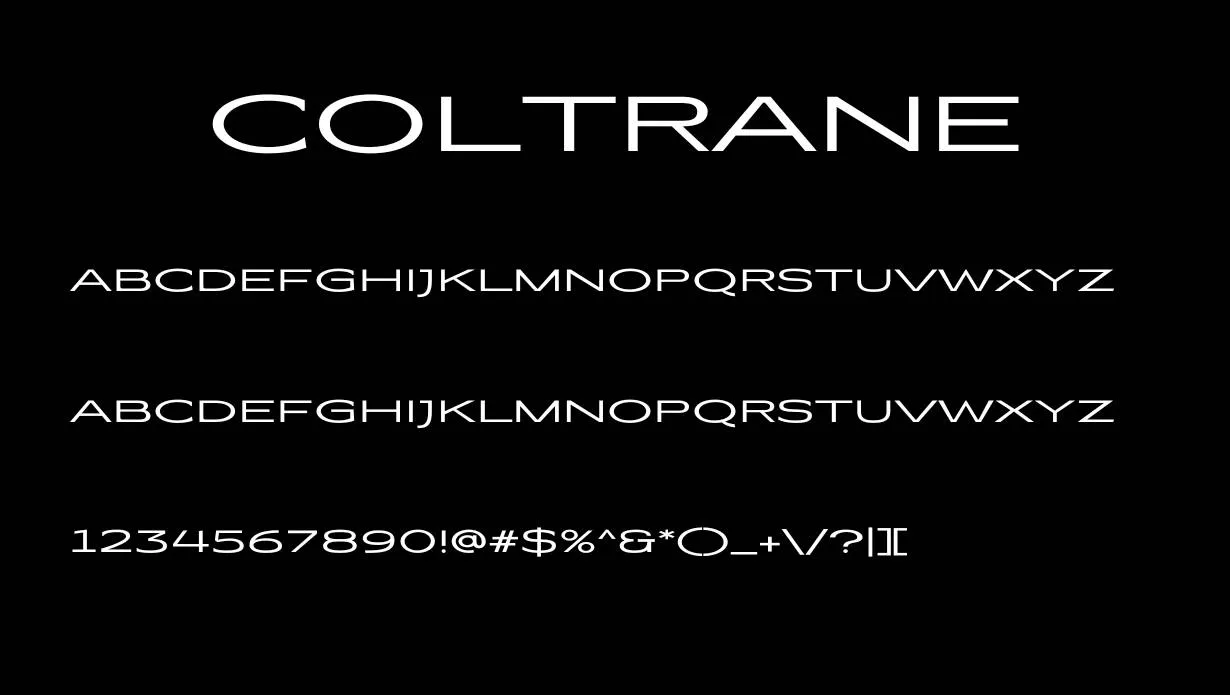 Coltrane Font
