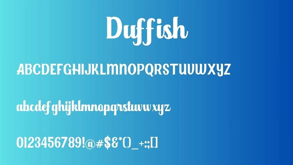 Duffish Font