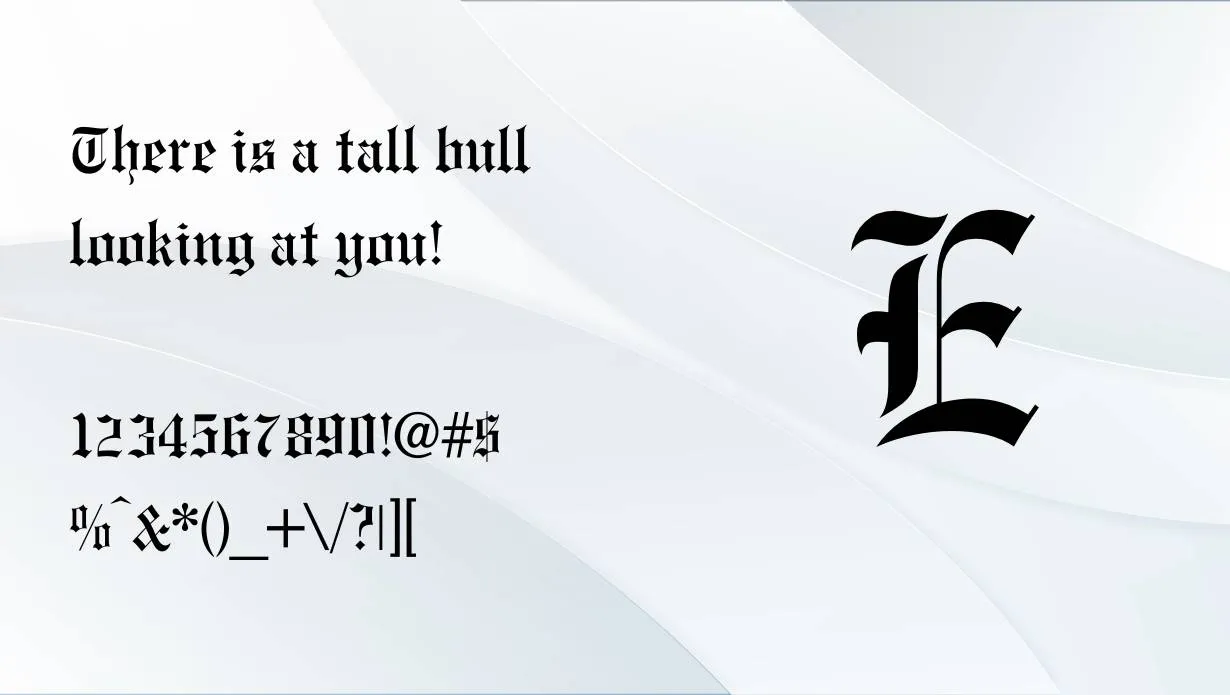 Engravers Old English BT Font Free Download