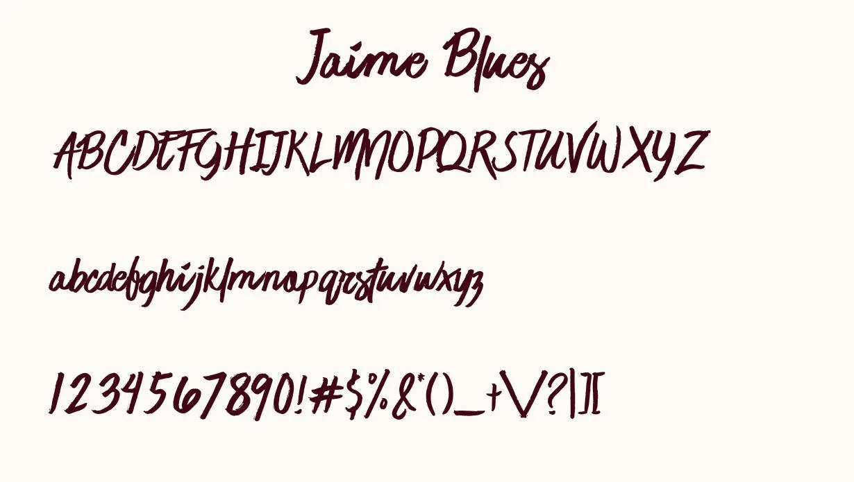 Jaime Blues Font