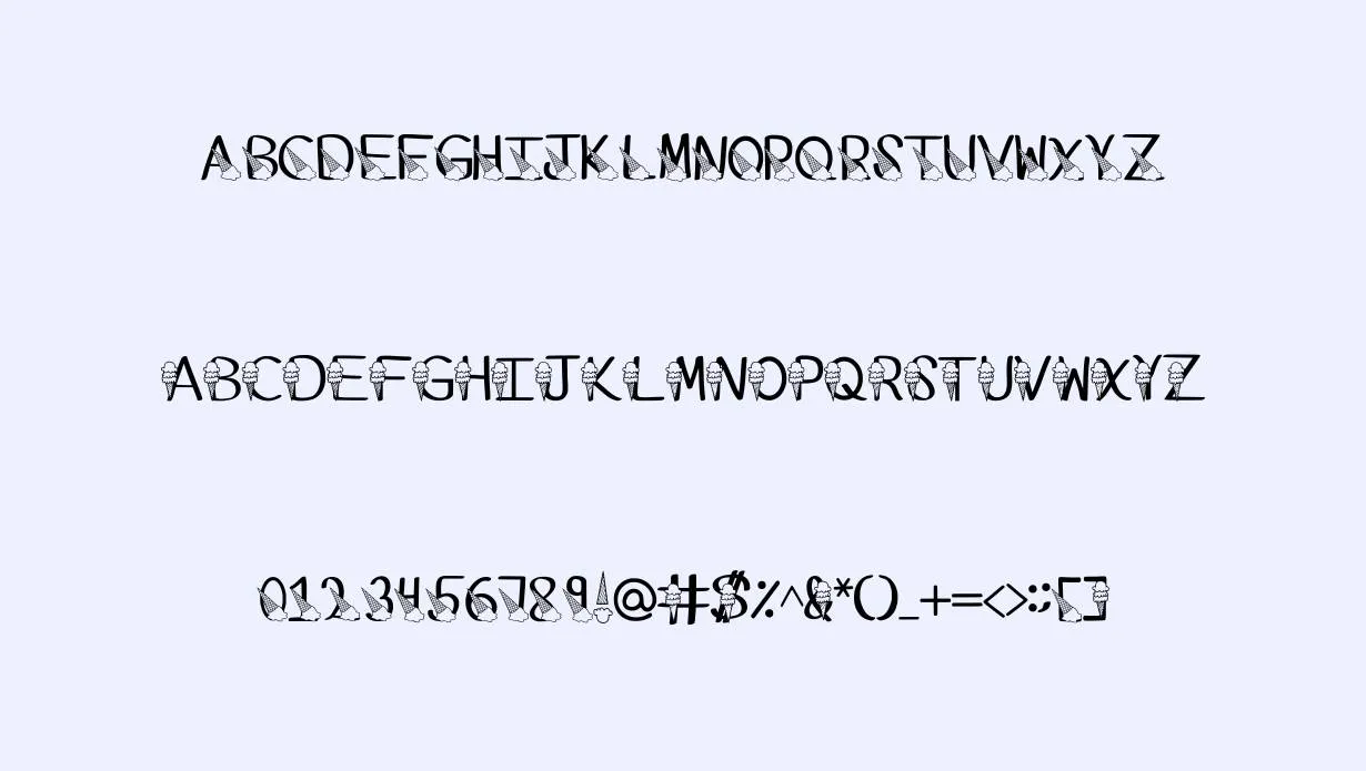 KS Ice Cream Party Font