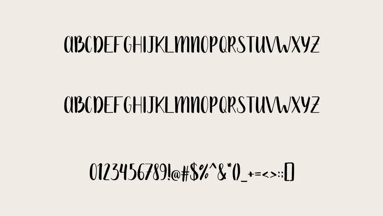 Mona Handdrawn Font