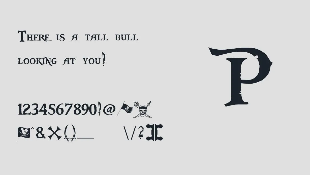Pieces of Eight Font