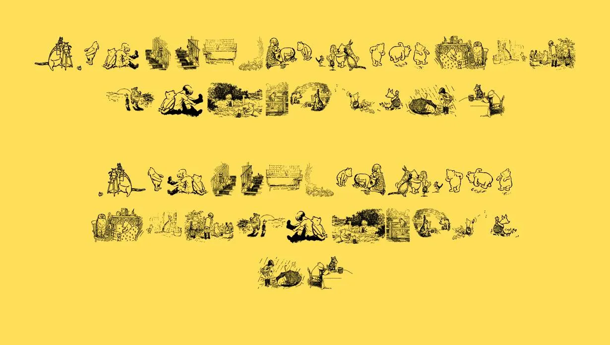 Pooh Classic Dings Font