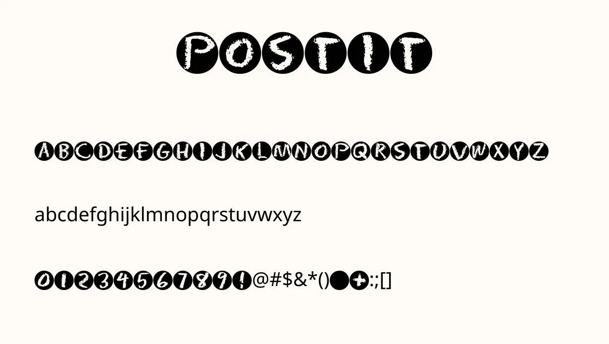 Postit Font
