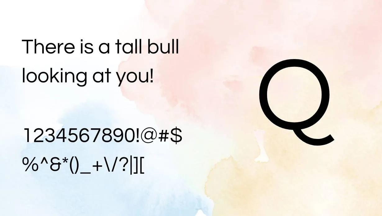 Questrial Regular Font