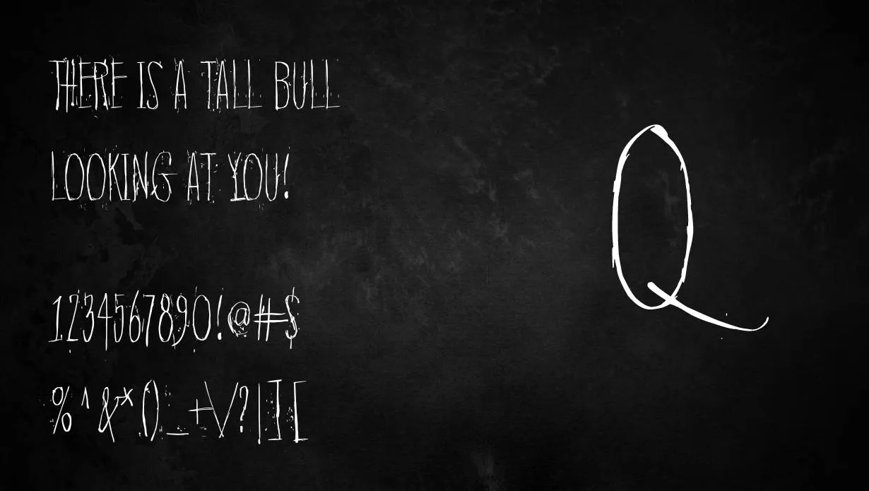 Quiet Horror Story Font