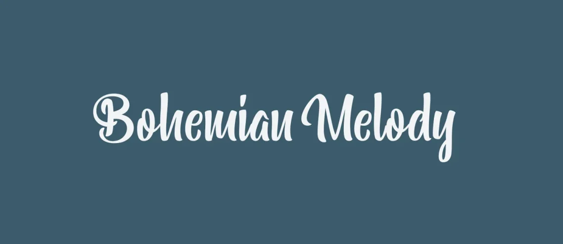 Bohemian Melody Font